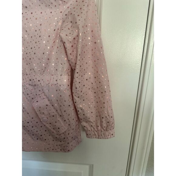 NWOT Rothschild Girl's Pink Windbreaker Jacket Rose Gold Stars Size M (10/12) - Picture 11 of 11